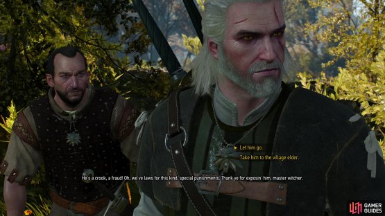 You&rsquo;ll get four outcomes to this quest, two if you choose to expose the fake Witcher,