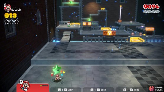 Ground Pound this spot to get the first Green Star