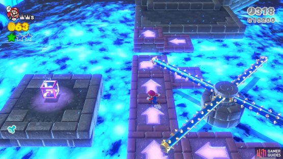 Enter the Mystery Box just a little ahead of where you found the Stamp for the second Green Star