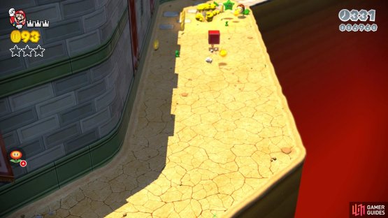 The first Green Star is being guarded by some Fire Piranha Plants