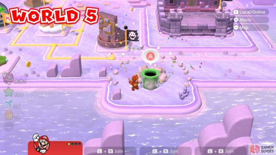 The location of the hidden pipe that will lead the way to the Golden Express