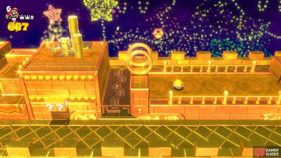 You can collect a lot of coins, and lives, on the Golden Express
