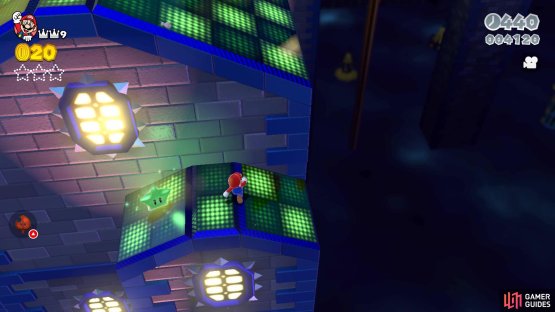 The first Green Star is found on a smaller roof in the first area