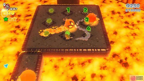Dodge the Splorches to collect the coins and get the second Green Star