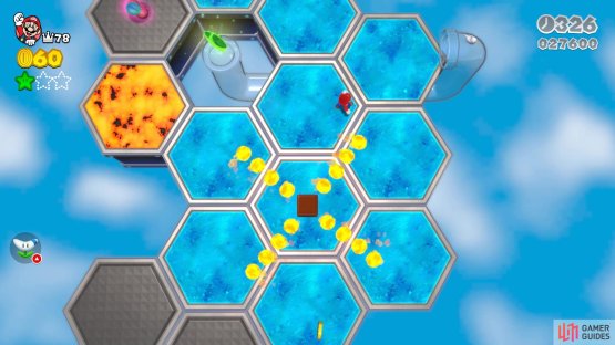 The second Green Star will be right after the Fire Bars