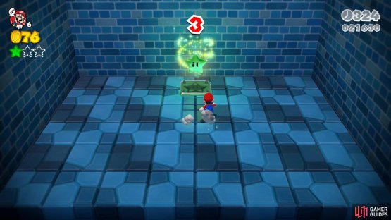 The second Green Star is in the Mystery Box bonus area