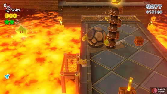You can toss a Brolder to collect the third Green Star