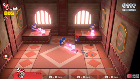 The only attack Magikoopas do is shoot a ball of energy