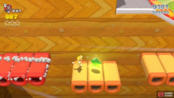 Take the bottom route at the first split to find the first Green Star