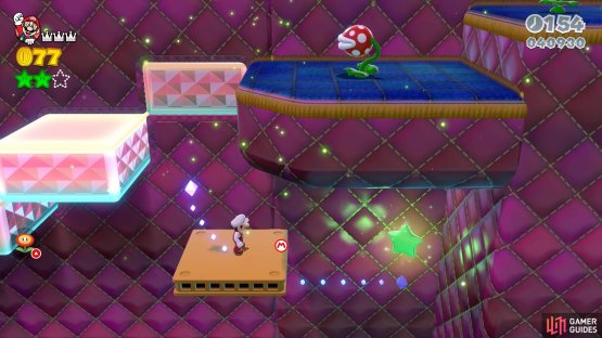Go underneath this platform to find the third Green Star
