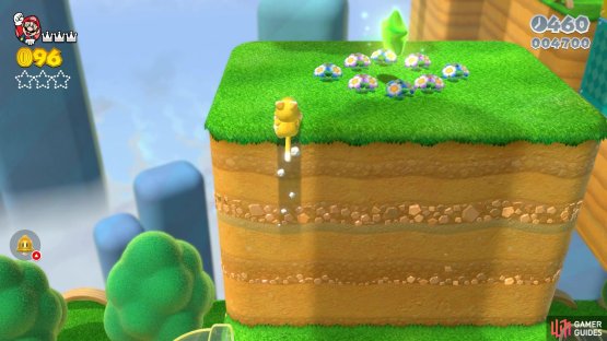 Climb up this wall near the beginning to find the first Green Star