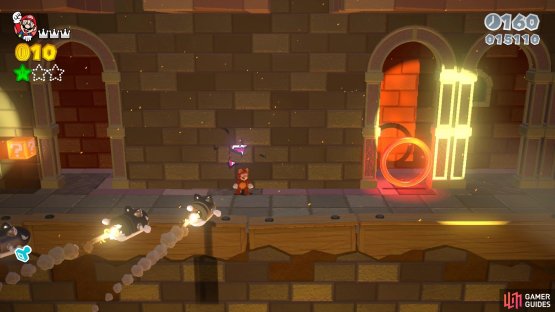 You need the Bullet Bills to blast open this wall, letting you gain access to the Mystery Box and the second Green Star