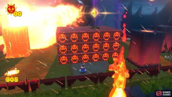 Hide behind something whenever Fury Bowser does his fire breath