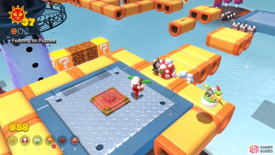 Simply have the Piranha Plant eat all of the Fuzzies for the second Shine