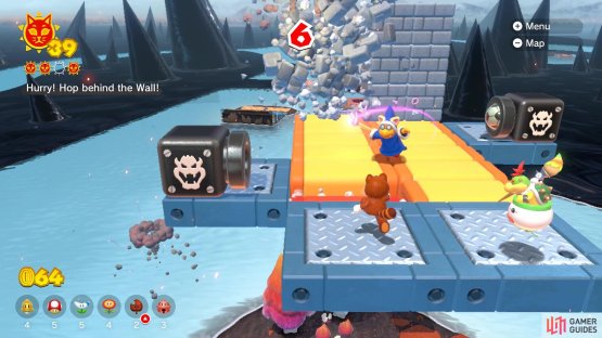 Knock a bomb into the wall to get the Shine behind it