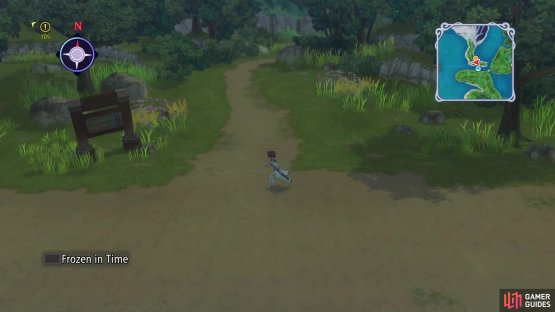 Approach the road to Lhant Hill to make a skit appear.
