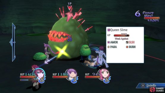 It is weak to Slash, so Asbel&rsquo;s B-Artes will work wonders on it.
