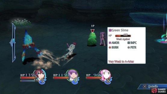 Some of the enemies are very weak to specific Artes types.