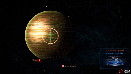 Scan the planet Zion to find the Prothean Data Files war asset.