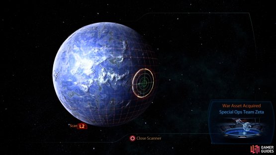 Scan the planet Nonuel to find the Special Ops Team Zeta war asset.