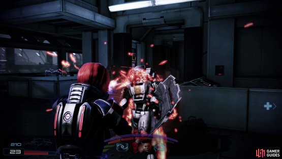 Guardians won&rsquo;t appear until you claim the second artifact and have to fight endless-seeming waves of Cerberus troopers.