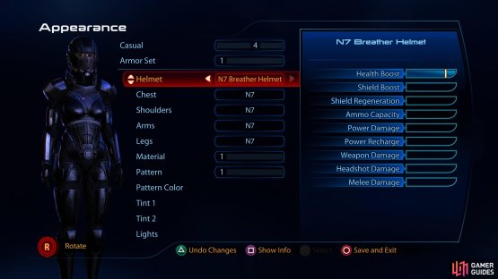 In the Captain&rsquo;s Cabin, you can customize your armor,