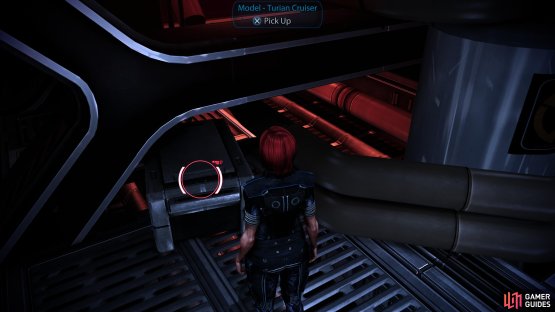 In the Engineering bay you&rsquo;ll find the Model - Turian Crusier,