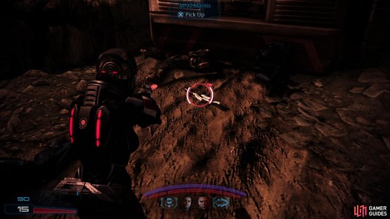 All classes save the Infiltrator will find the M-92 Mantis after dropping off the first ledge.