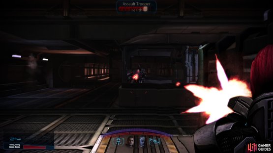 then ambush the Cerberus troopers that arrive on the tram.