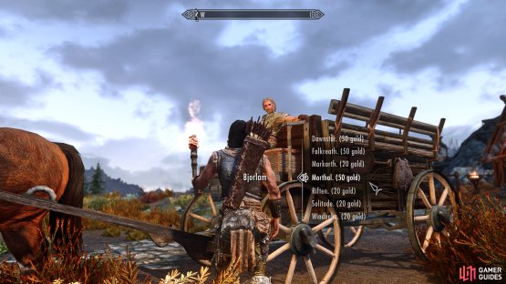If you&rsquo;d rather get to Ustengrav without walking so much, take the carriage from Whiterun stables to Morthal.