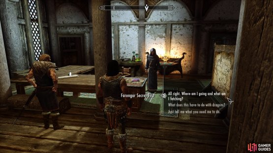 Speak with Farengar to accept the quest and learn more about the barrow.