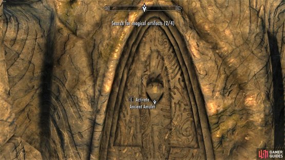 The Saarthal Amulet is found in the wall
