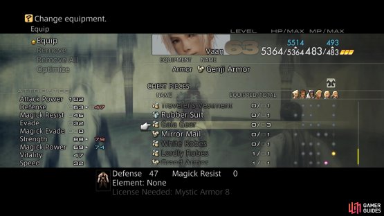 while Gaia Gear will boost your Magick Power.