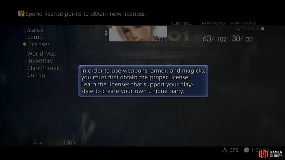 To equip anything, you need the corresponding license