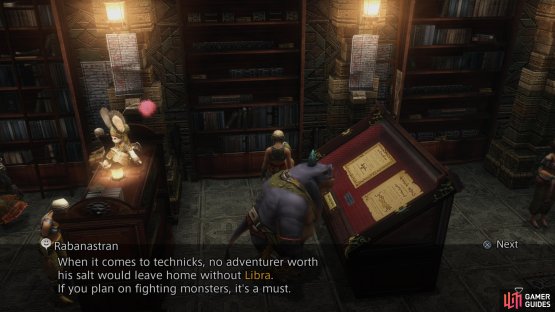 You can talk to patrons in the various shops in Rabanastre to get helpful tips