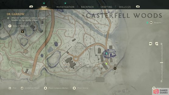 The Casterfell Woods region leaves it up to you in how you explore it without covering the map with markers.