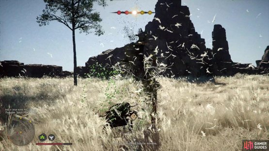 The second phase against the Reed Devil forced me to destroy totems that he summoned.