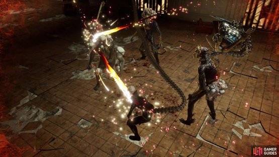 You can expect to have enemies swarm you at times.