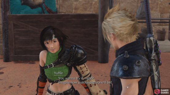 Your allies will join Cloud in the side quests, giving them a lot more personality