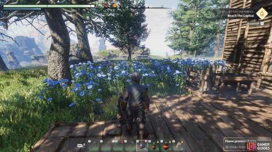 Crafting extends to the outdoors, where you can create your own wildflower or farming patch.