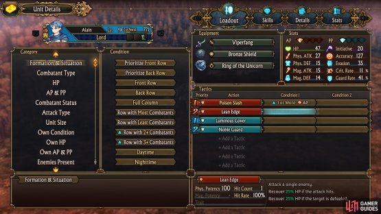 The intricate management of units, skills, and personalities