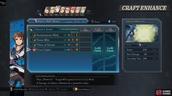 These can be spent to enhance your Crafts.