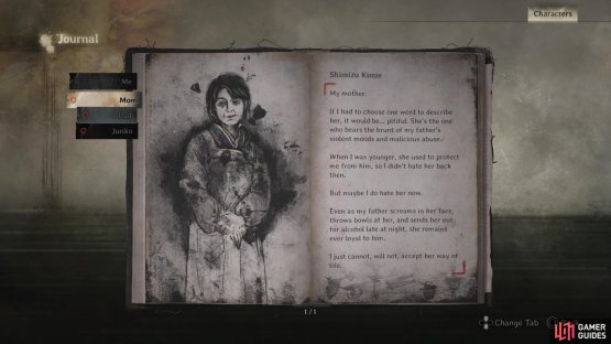 Hinako&rsquo;s journal is constantly updated with useful information. &copy;Konami Digital Entertainment.