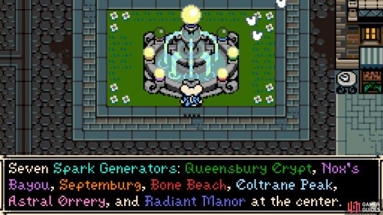 The fountain in Ossex works as a hub to the rest of Tenebrous Isle.