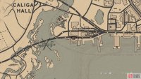 The location of the Luthor Covington card on the map