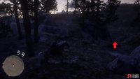 Look for the path leading down, as pointed out on the screenshot