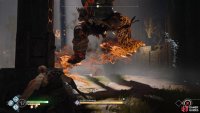 Once you see the Fire Troll jump, dodge roll out of the way.