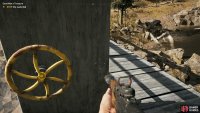 Insert and use the Wheel at the bridge on top of the waterfall