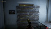 break open the barricade with a melee attack