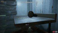 to find the key on the table at the end